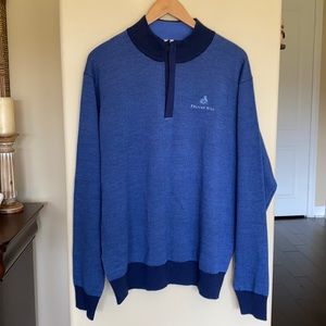 Peter Millar Crown Birdseye 1/4 Zip XXL pullover